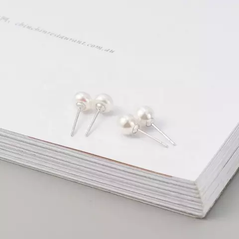 Pearl earrings Summer jewelry. Sea Shell Small pearl Earrings, 14k Gold on  sterl | MotherNatureJewelry